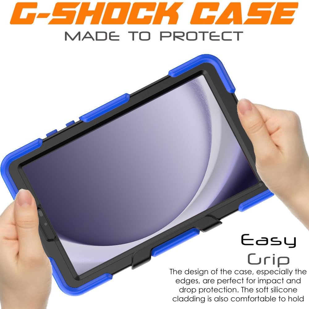 [G-SHOCK Case] Heavy Duty Long Survival Screen Protector Case for Samsung Galaxy Tab A9 8.7" (SM-X110 / SM-X115)