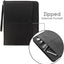 Executive Leather Folio Organiser with Anti-Shock Bubble Interior and Stash Pockets, Pouches and Card Slots