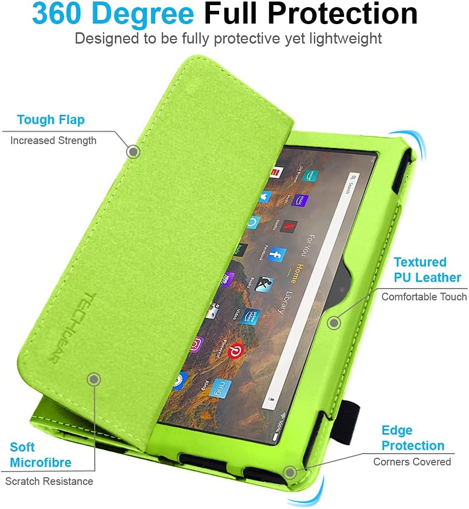 [Folio Case] Smart Cover Stand with Auto Sleep/Wake & Hand Strap for Amazon Fire Max 11" 2023 / 13th Generation