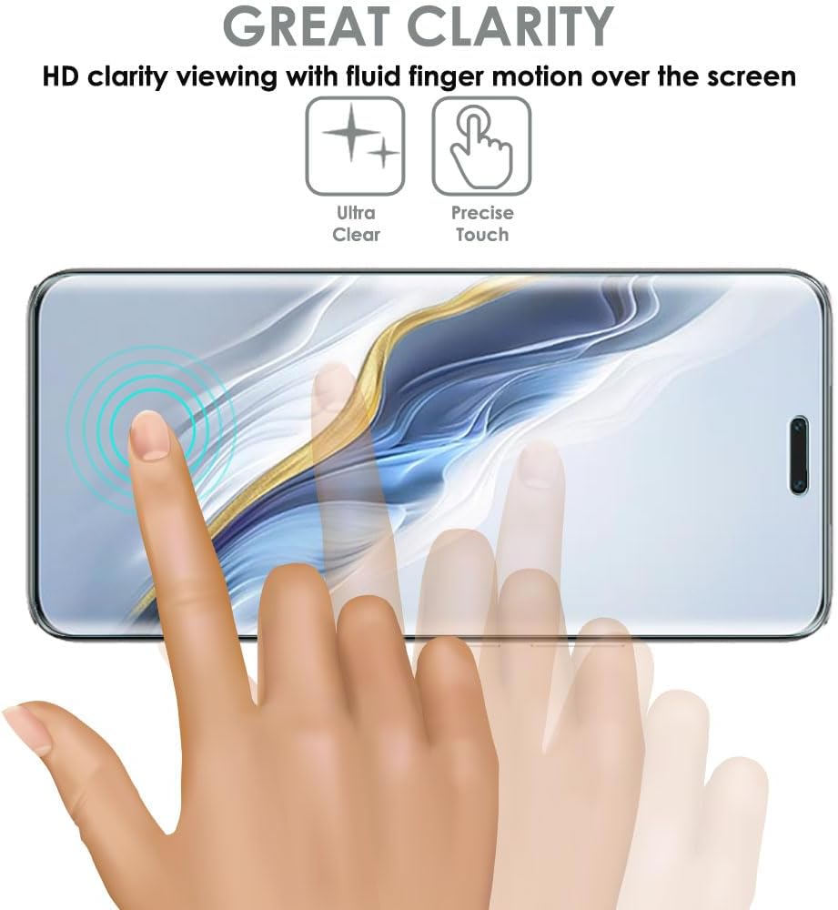 [Screen Angel Edition] Case Friendly Screen Protector [Bubble Free] [FULL Screen Coverage] HD Clear Flexible TPU Film For Honor Magic 6 Pro 5G