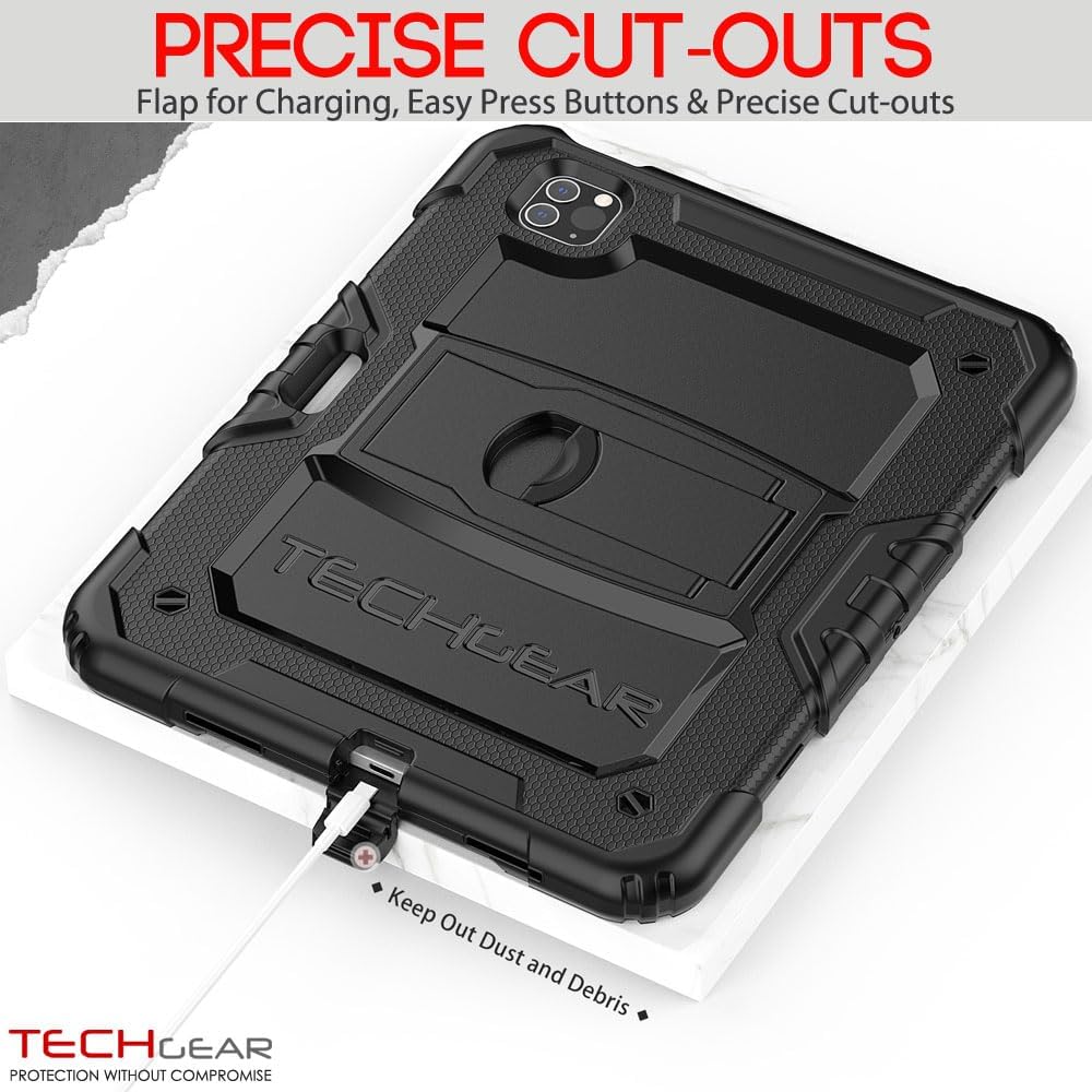 [ArmourSHIELD] Full Body Tough Rugged Case with Folding Stand & Protector For Apple iPad Air 10.9" 4th/5th Gen (2022/20) & iPad Pro 11" 4th/3rd Gen