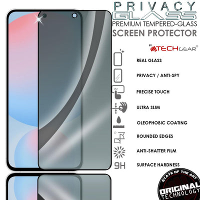 Samsung Galaxy S24 FE Anti Spy, Privacy Full Coverage 3D Tempered Glass Screen Protectors