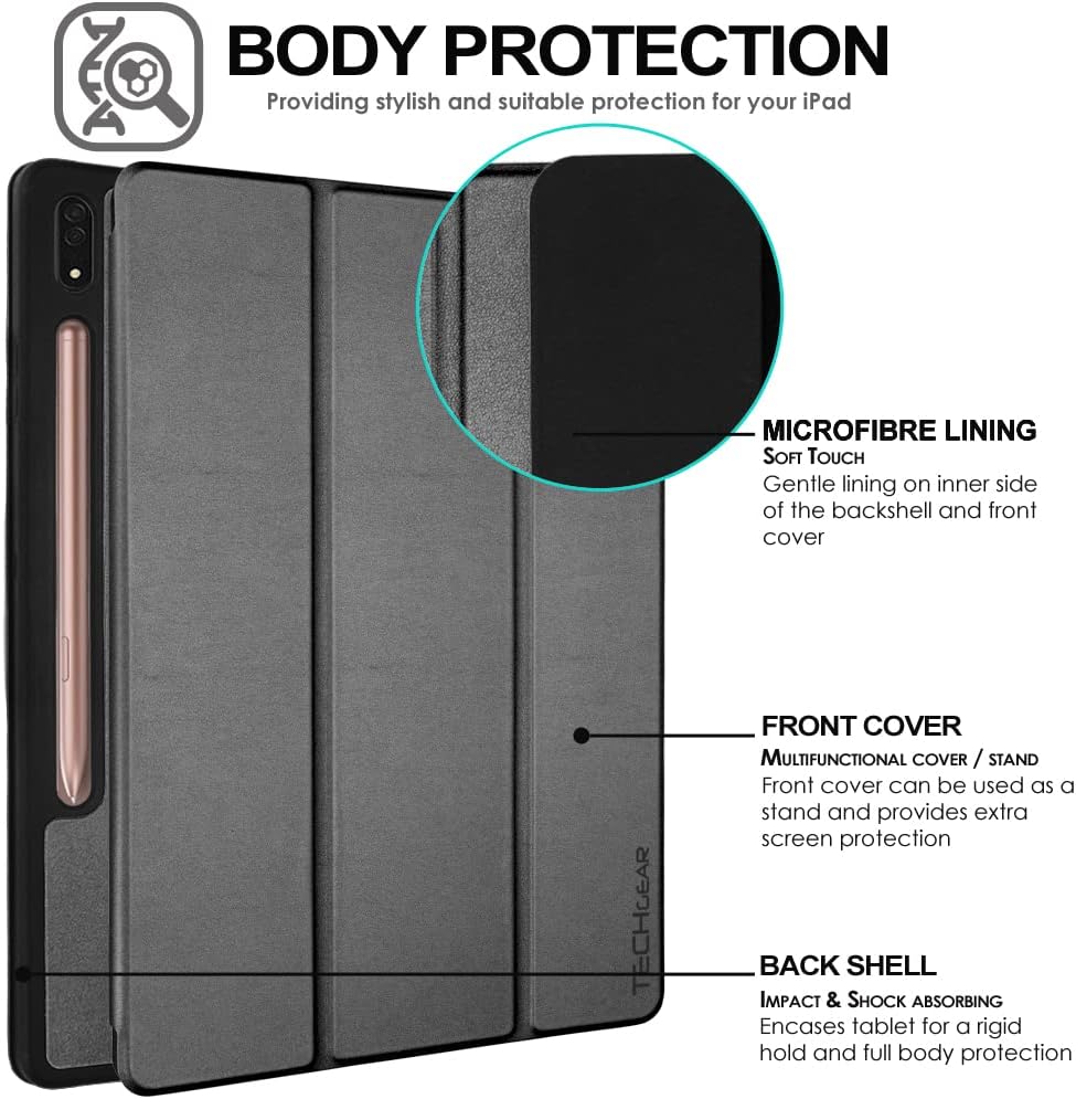 [Smart Case] Slim Stand Cover with Auto Sleep/Wake for Samsung Galaxy Tab S9 Ultra (SM-X910, SM-X916 Series)