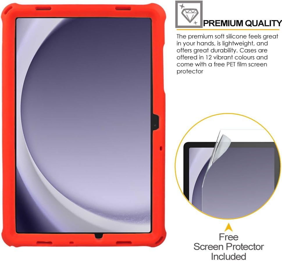 [Bumper Case] Shockproof Soft Easy Grip Case for Samsung Galaxy Tab A9 Plus 11" 2023 (SM-X210 / SM-X215 / SM-X219)