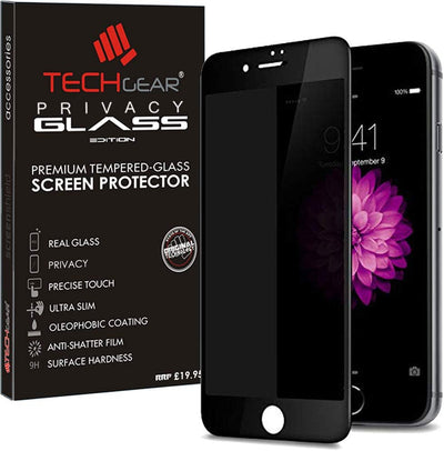 iPhone SE 5G 2022 / 2020, iPhone 8 / 7 Anti Spy, Privacy Full Coverage 3D Tempered Glass Screen Protectors
