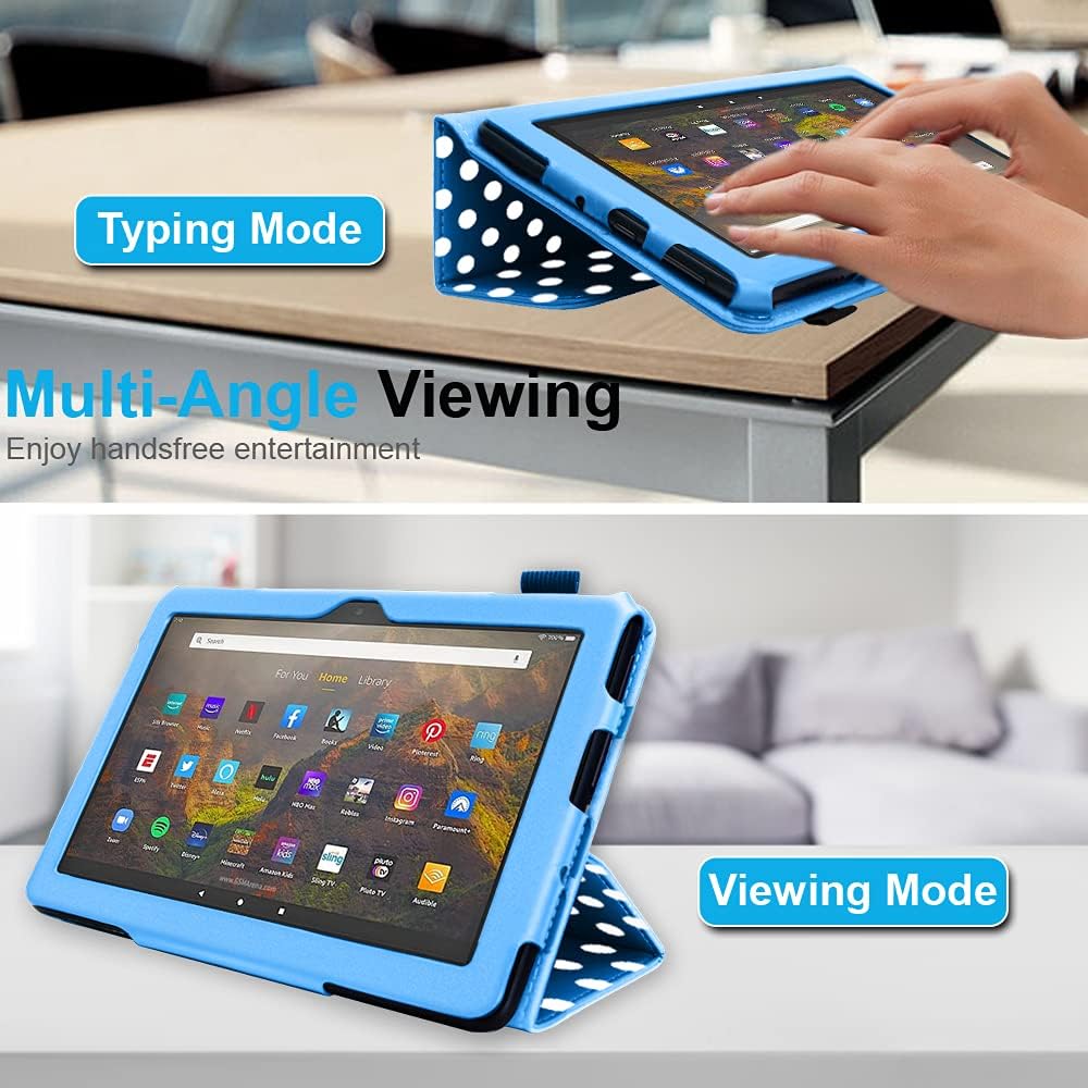 [Folio Case] Smart Cover Stand with Auto Sleep/Wake & Hand Strap for Amazon Fire Max 11" 2023 / 13th Generation