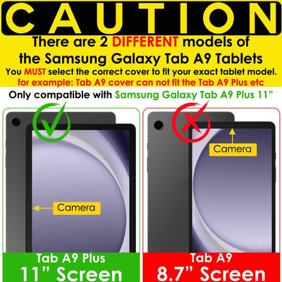 Smart Case for Samsung Galaxy Tab A9 Plus 11" 2023 (SM-X210 / SM-X215) PU Leather Slim Smart Stand Cover with Corner Protection [Auto Wake / Sleep]