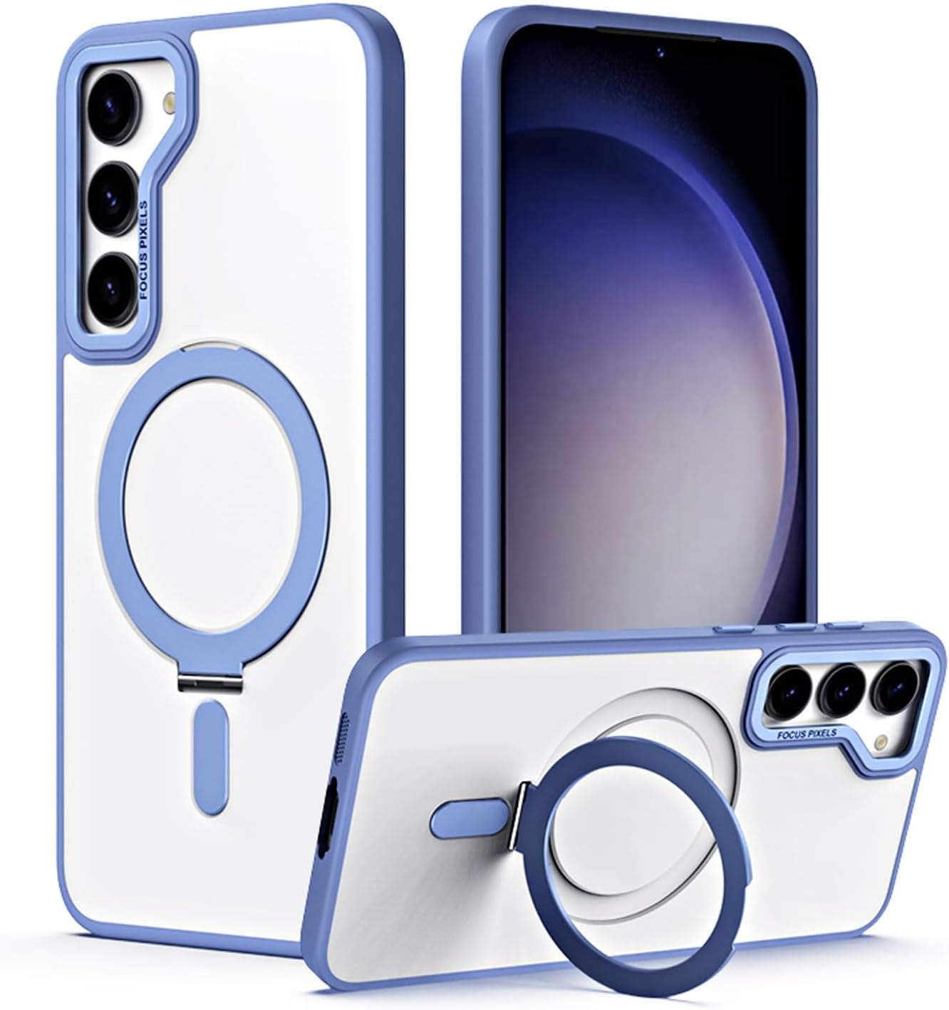 [Fusion Armour Ring] Premium Tough Protective Magnetic Ring Kickstand Case, MagSafe Case for Samsung Galaxy S24 5G