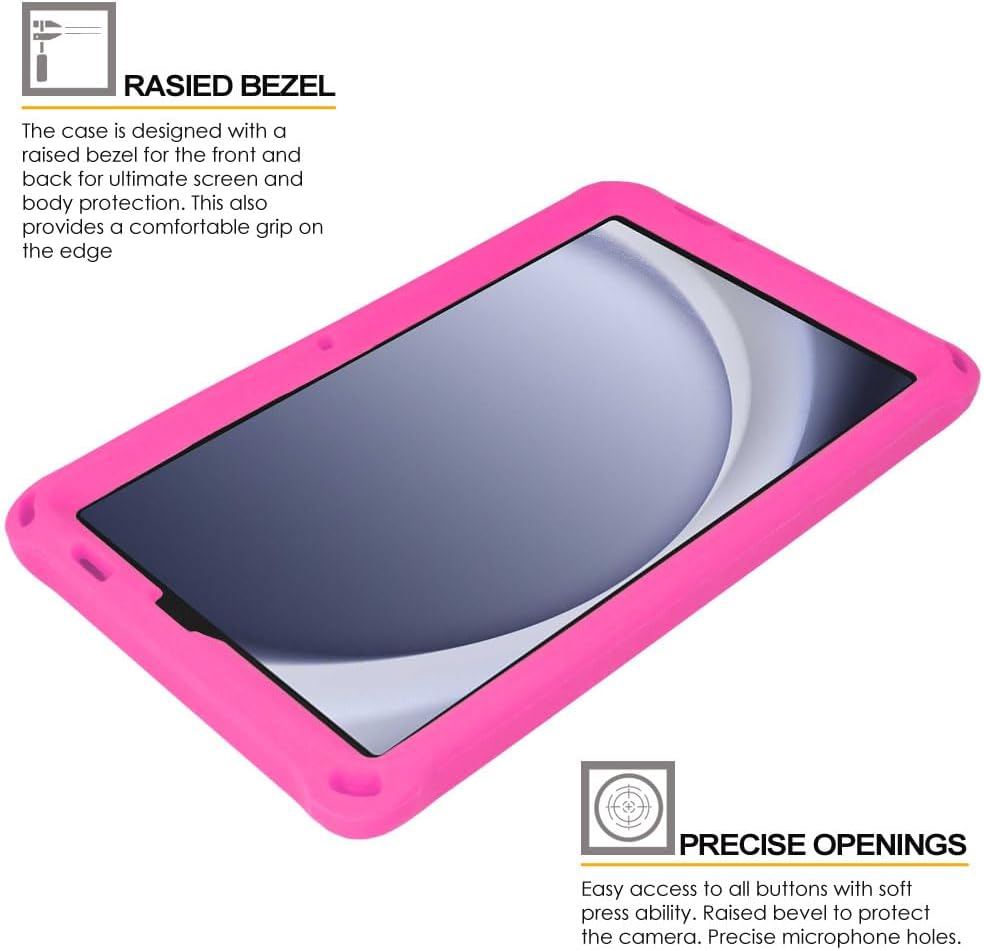 [Bumper Case] Shockproof Soft Easy Grip Case for Samsung Galaxy Tab A9 8.7" (SM-X110 / SM-X115)