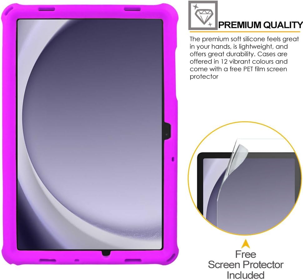 [Bumper Case] Shockproof Soft Easy Grip Case for Samsung Galaxy Tab A9 Plus 11" 2023 (SM-X210 / SM-X215 / SM-X219)