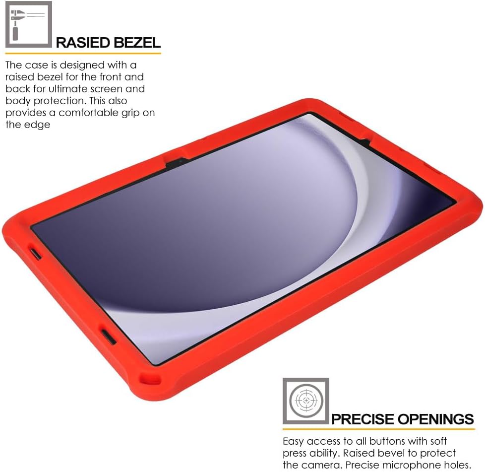 [Bumper Case] Shockproof Soft Easy Grip Case for Samsung Galaxy Tab A9 Plus 11" 2023 (SM-X210 / SM-X215 / SM-X219)