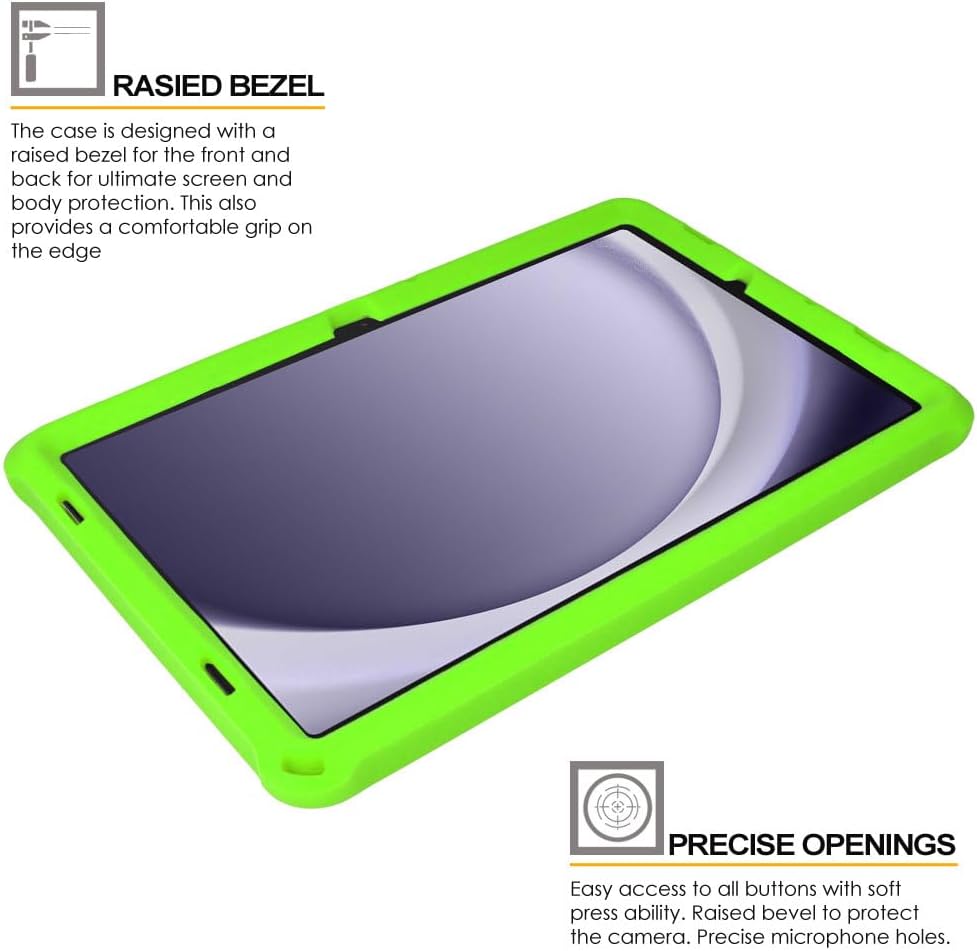 [Bumper Case] Shockproof Soft Easy Grip Case for Samsung Galaxy Tab A9 Plus 11" 2023 (SM-X210 / SM-X215 / SM-X219)
