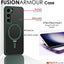 [Fusion Armour Ring] Premium Tough Protective Magnetic Ring Kickstand Case, MagSafe Case for Samsung Galaxy S24 Plus