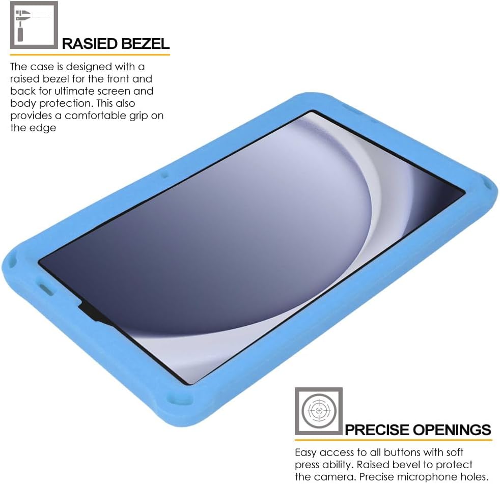 [Bumper Case] Shockproof Soft Easy Grip Case for Samsung Galaxy Tab A9 8.7" (SM-X110 / SM-X115)