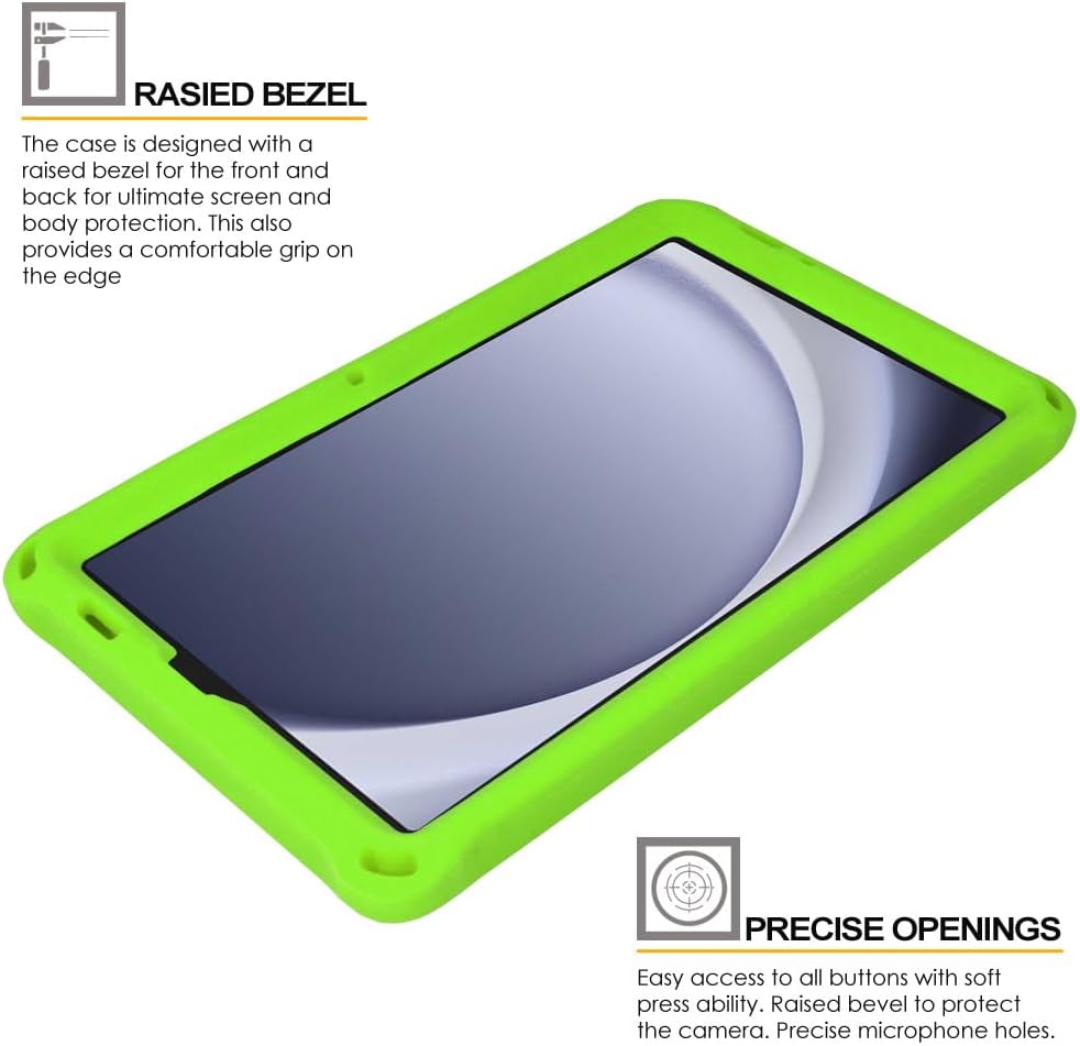 [Bumper Case] Shockproof Soft Easy Grip Case for Samsung Galaxy Tab A9 8.7" (SM-X110 / SM-X115)