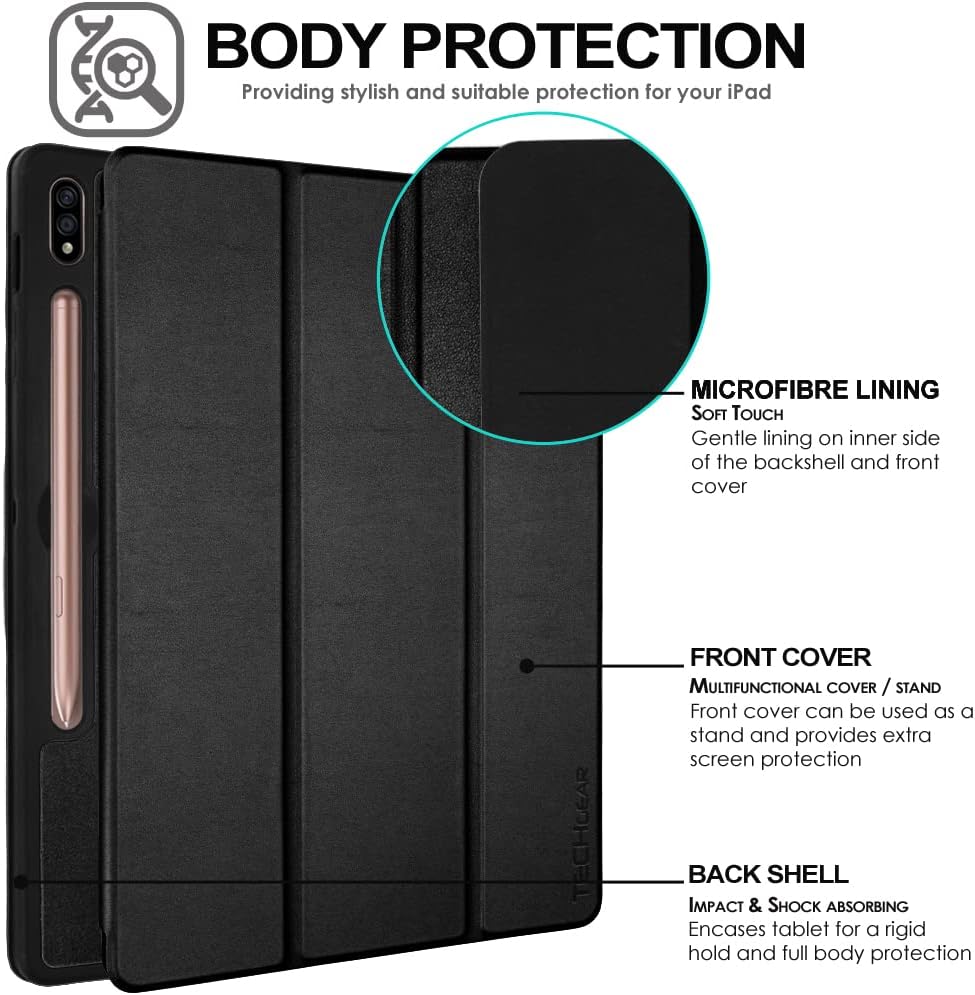 [Smart Case] Slim Stand Cover with Auto Sleep/Wake for Samsung Galaxy Tab S9 Plus 12.4" (SM-X810, SM-X816 Series)