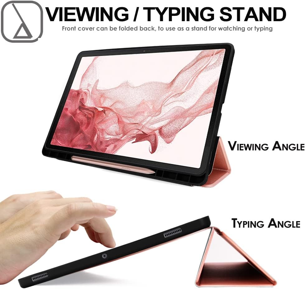 [Smart Case] Slim Stand Cover with Auto Sleep/Wake for Samsung Galaxy Tab S9 Plus 12.4" (SM-X810, SM-X816 Series)