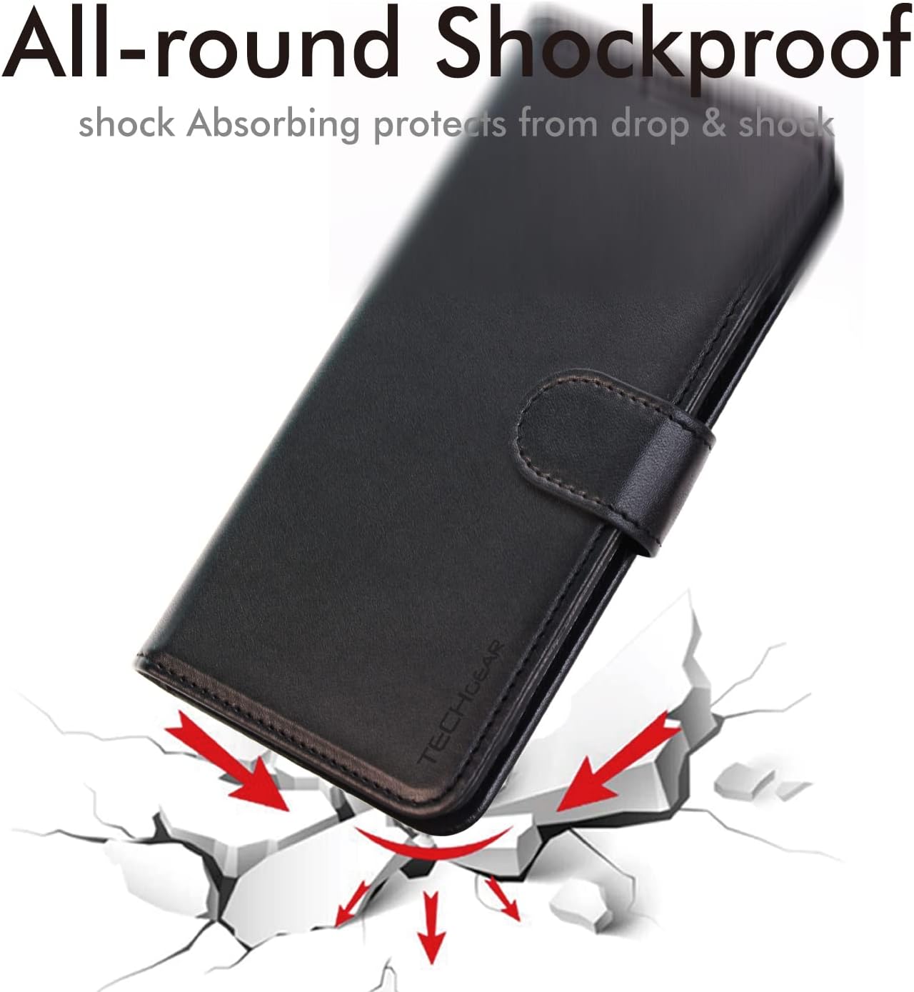 [Wallet Case] Protective Cover with Cash & Card Holder, Stand and Wrist Strap [RFID BLOCKING] For Honor Magic 6 Lite 5G