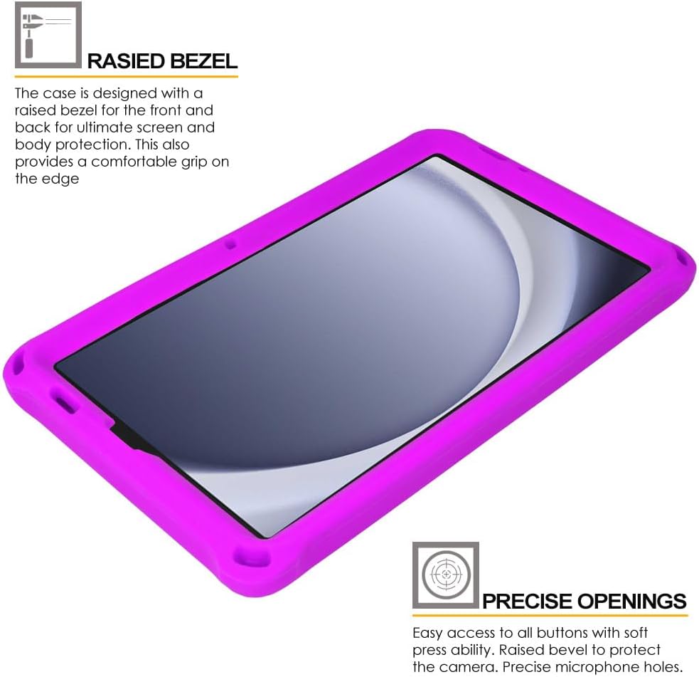 [Bumper Case] Shockproof Soft Easy Grip Case for Samsung Galaxy Tab A9 8.7" (SM-X110 / SM-X115)