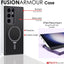 [Fusion Armour Ring] Premium Tough Protective Magnetic Ring Kickstand Case, MagSafe Case for Samsung Galaxy S24 Ultra