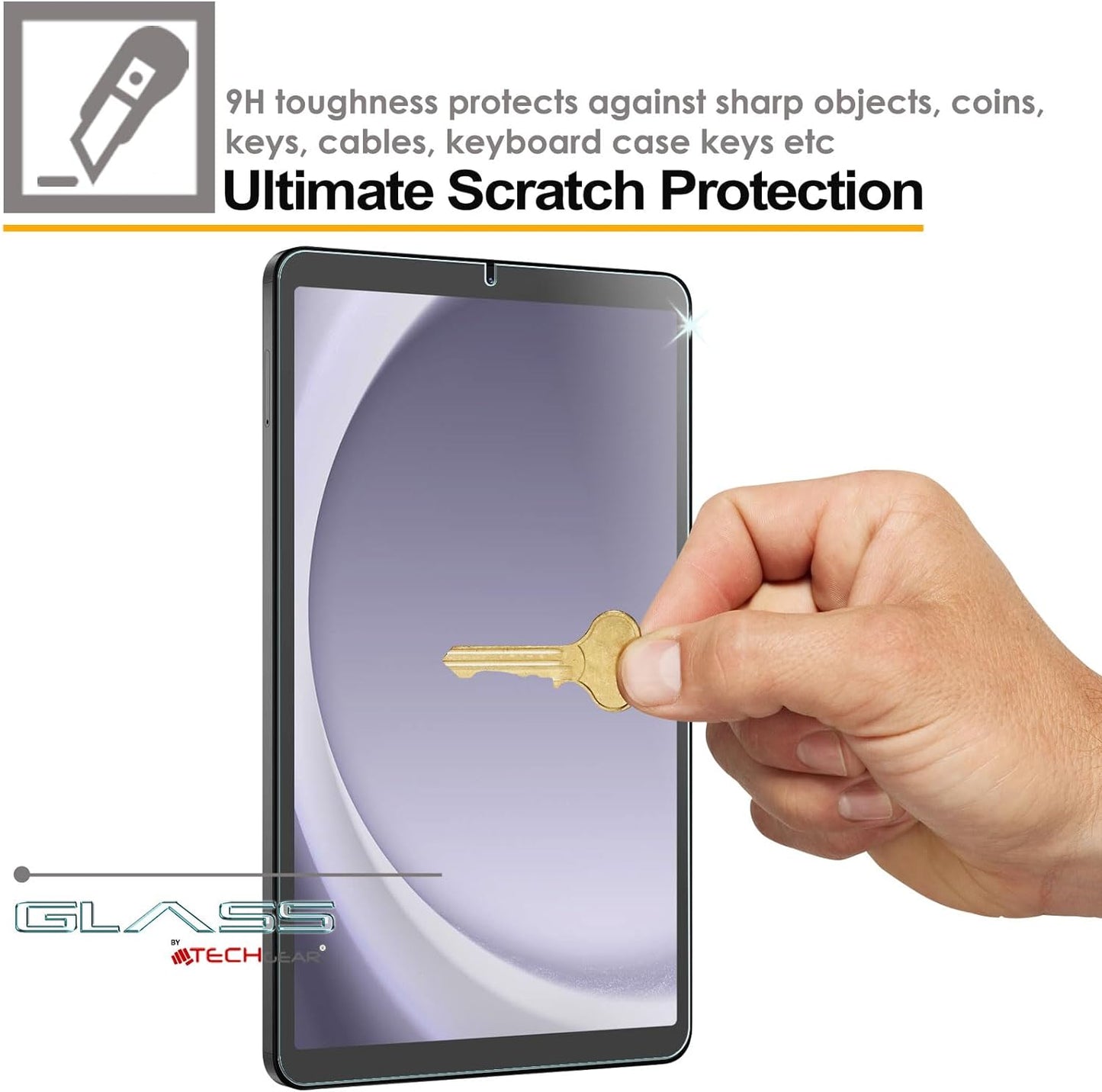 Anti-Glare Matte Glass Screen Protector for Samsung Galaxy Tab A11 8.7" (2025 SM-X130/X133/X135) & Tab A9 8.7" (2023 SM-X110/X115/X117) – Tempered Glass Edition, Anti-Fingerprint, Stylus Compatible, Case Friendly
