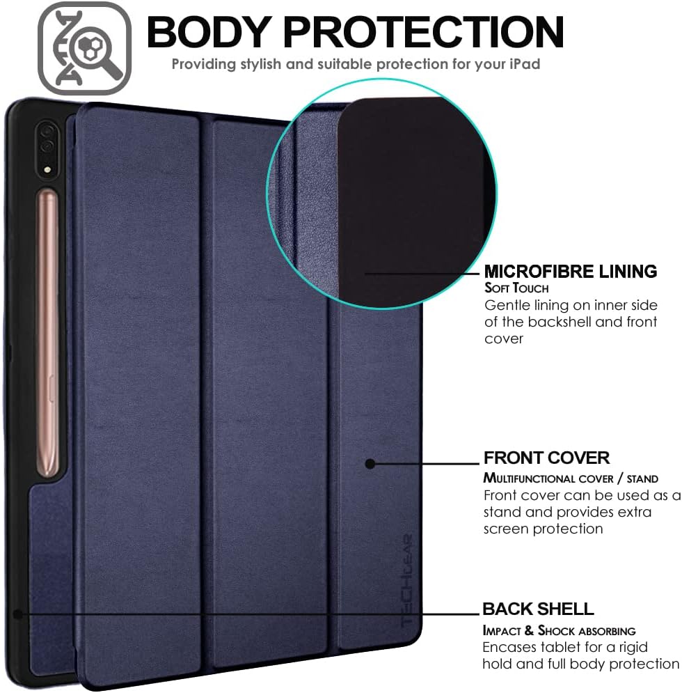 [Smart Case] Slim Stand Cover with Auto Sleep/Wake for Samsung Galaxy Tab S9 Ultra (SM-X910, SM-X916 Series)