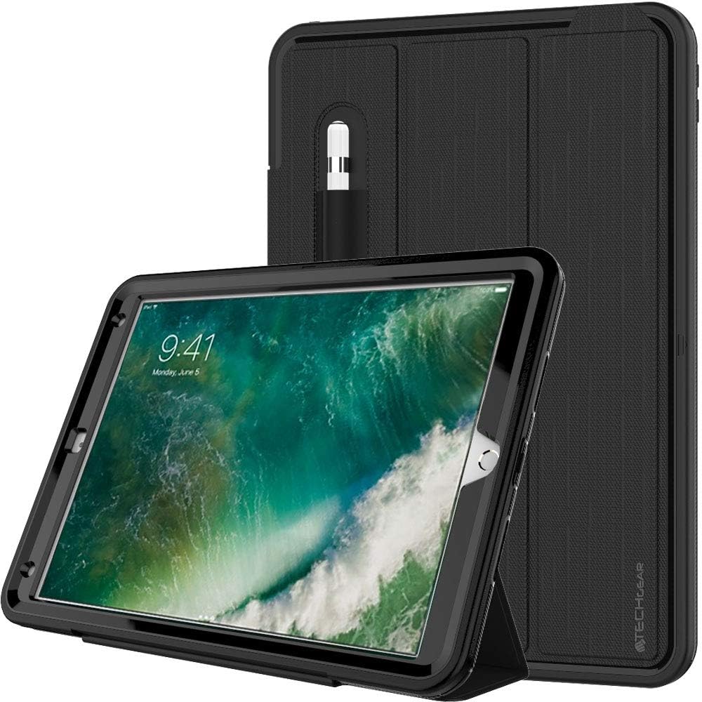 [D-FENCE Case] Tough & Rugged Smart Case For Apple iPad Air 3 2019, iPad Pro 10.5"