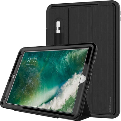 [D-FENCE Case] Tough & Rugged Smart Case For Apple iPad Air 3 2019, iPad Pro 10.5"