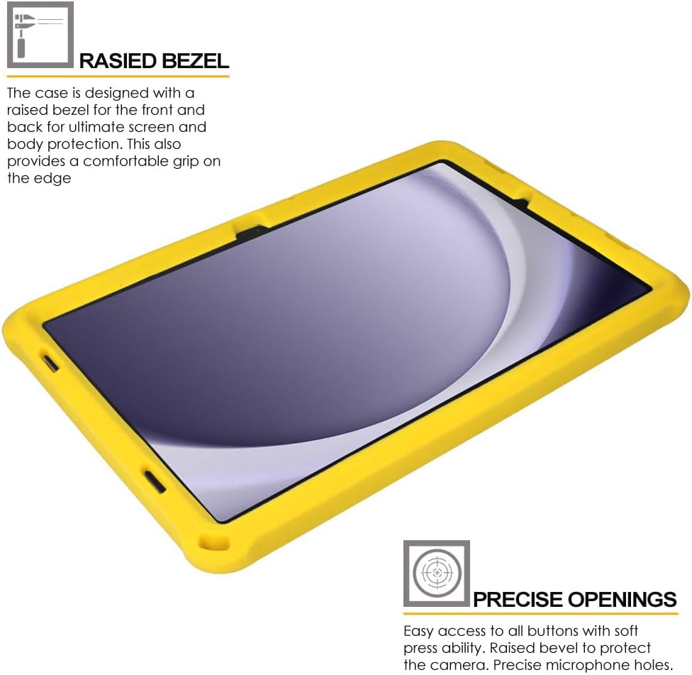 [Bumper Case] Shockproof Soft Easy Grip Case for Samsung Galaxy Tab A9 Plus 11" 2023 (SM-X210 / SM-X215 / SM-X219)