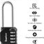 4-Dial Heavy Duty Combination Padlock [2.6" Long Shackle]