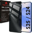 Samsung Galaxy S25 5G Anti Spy, Privacy Full Coverage 3D Tempered Glass Screen Protectors