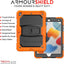 [ArmourSHIELD Case] Full Body Tough Rugged Case with Folding Stand & Screen Protector For Apple iPad 10.2" 2021/2020/2019 [9th/8th/7th Generation]