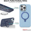 Premium Liquid Silicone Shockproof Anti-Scratch Magnetic Kickstand Case, Soft Microfibre Lining, Compatible with MagSafe Case for iPhone 15 Pro 6.1"