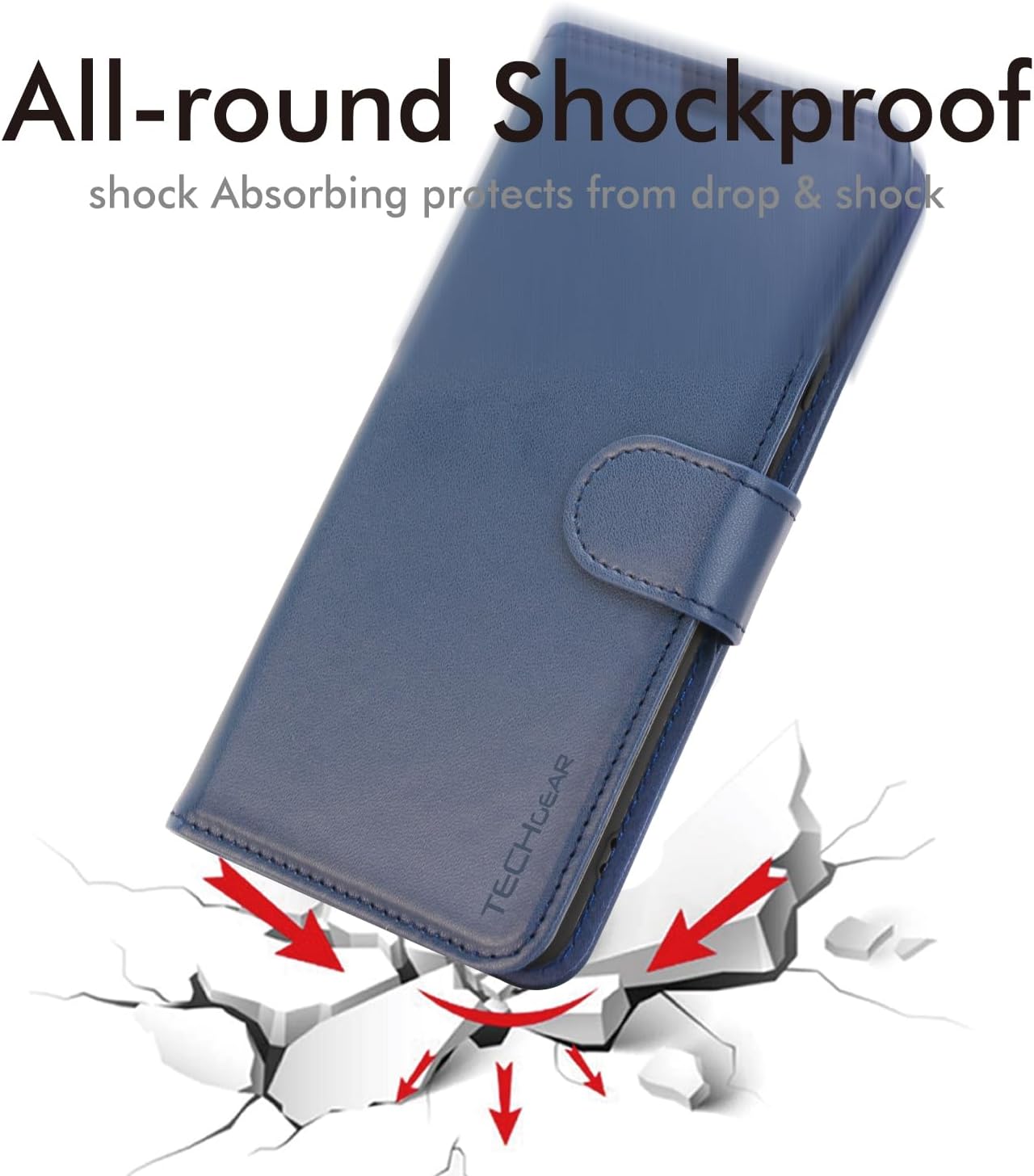 [Wallet Case] Protective Cover with Cash & Card Holder, Stand and Wrist Strap [RFID BLOCKING] For Honor Magic 6 Lite 5G