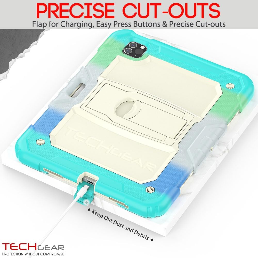 [ArmourSHIELD] Full Body Tough Rugged Case with Folding Stand & Protector For Apple iPad Air 10.9" 4th/5th Gen (2022/20) & iPad Pro 11" 4th/3rd Gen