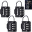 3-Dial Weatherproof Security Combination Padlock