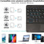 [Active Strike Pro] French AZERTY Slim Bluetooth Wireless Keyboard with Mouse Touchpad