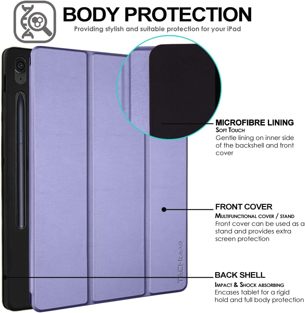 [Smart Case] Slim Stand Cover with Auto Sleep/Wake for Samsung Galaxy Tab S9 FE Plus 12.4" (SM-X610 / SM-X616)
