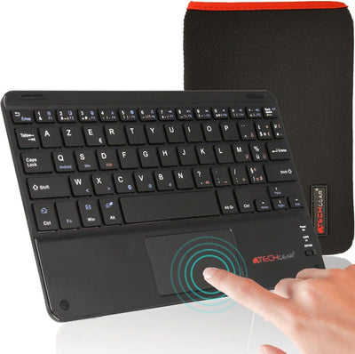 [Active Strike Pro] French AZERTY Slim Bluetooth Wireless Keyboard with Mouse Touchpad