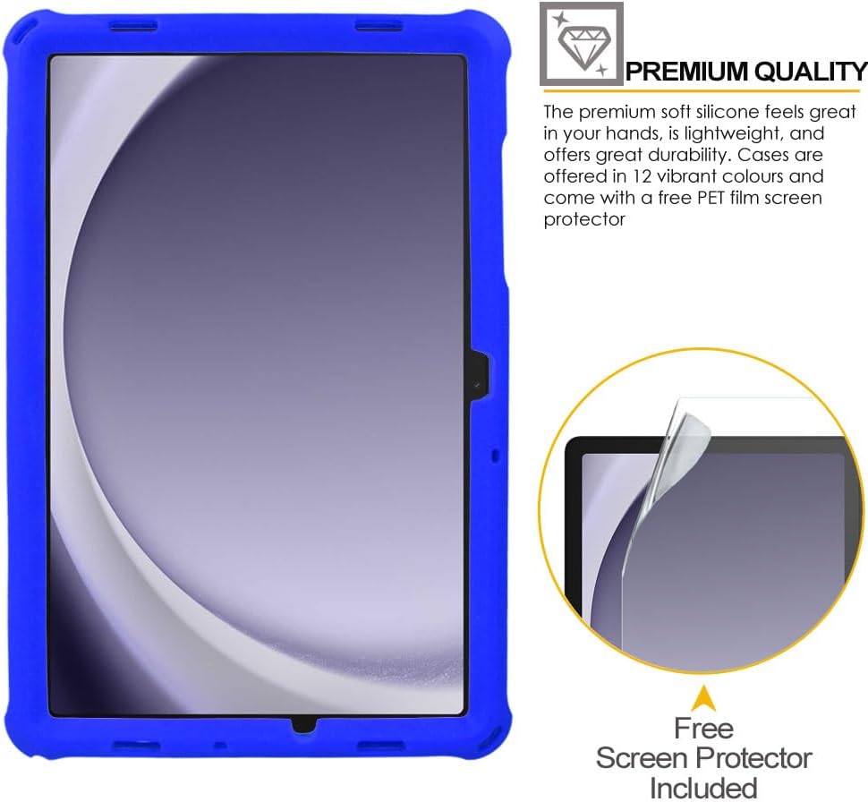 [Bumper Case] Shockproof Soft Easy Grip Case for Samsung Galaxy Tab A9 Plus 11" 2023 (SM-X210 / SM-X215 / SM-X219)