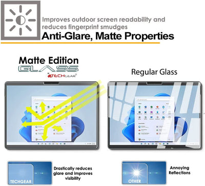 Microsoft Surface Pro 9 Anti Glare, Matte Tempered Glass Screen Protectors