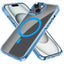 [Mag Fusion] Shockproof, Anti-Scratch, Slim & Light, Gel Bumper & Clear Hard Back Compatible with MagSafe Case Cover for iPhone 15 6.1"