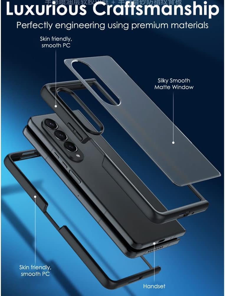 Samsung Galaxy Z Fold 4 Tough Case [Fusion FX] Premium Hybrid Tough Rugged Protective Bumper Case Heavy Duty Protection with Matte Back