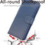 [Wallet Case] Protective Cover with Cash & Card Holder, Stand and Wrist Strap For Samsung Galaxy S24 Plus