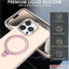 Premium Liquid Silicone Shockproof Anti-Scratch Magnetic Kickstand Case, Soft Microfibre Lining, Compatible with MagSafe Case for iPhone 15 Pro 6.1"