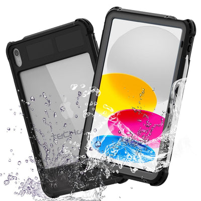 TECHGEAR iPad A16 Waterproof Case 11th Generation (11" / 2025) & iPad 10th Gen 10.9 inch – Poseidon Rugged Shockproof Cover with Screen Protector, Stand, Shoulder & Hand Strap