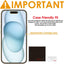iPhone 15 Plus Anti Glare, Matte Film Screen Protectors