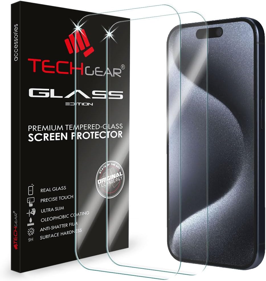 iPhone 15 Pro Max Tempered Glass Screen Protectors