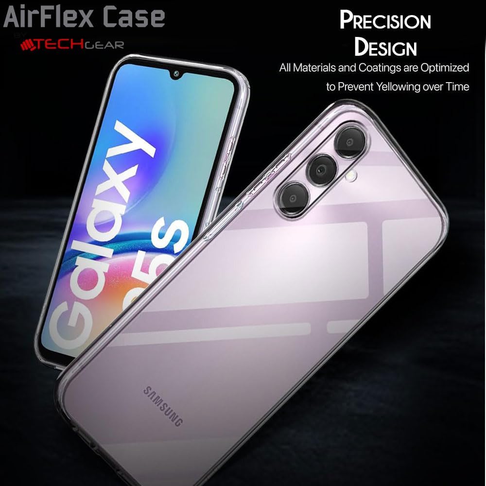 [AirFlex Case] Crystal Clear Slim & Light, Protective, Soft Gel Cover for Samsung Galaxy A05s