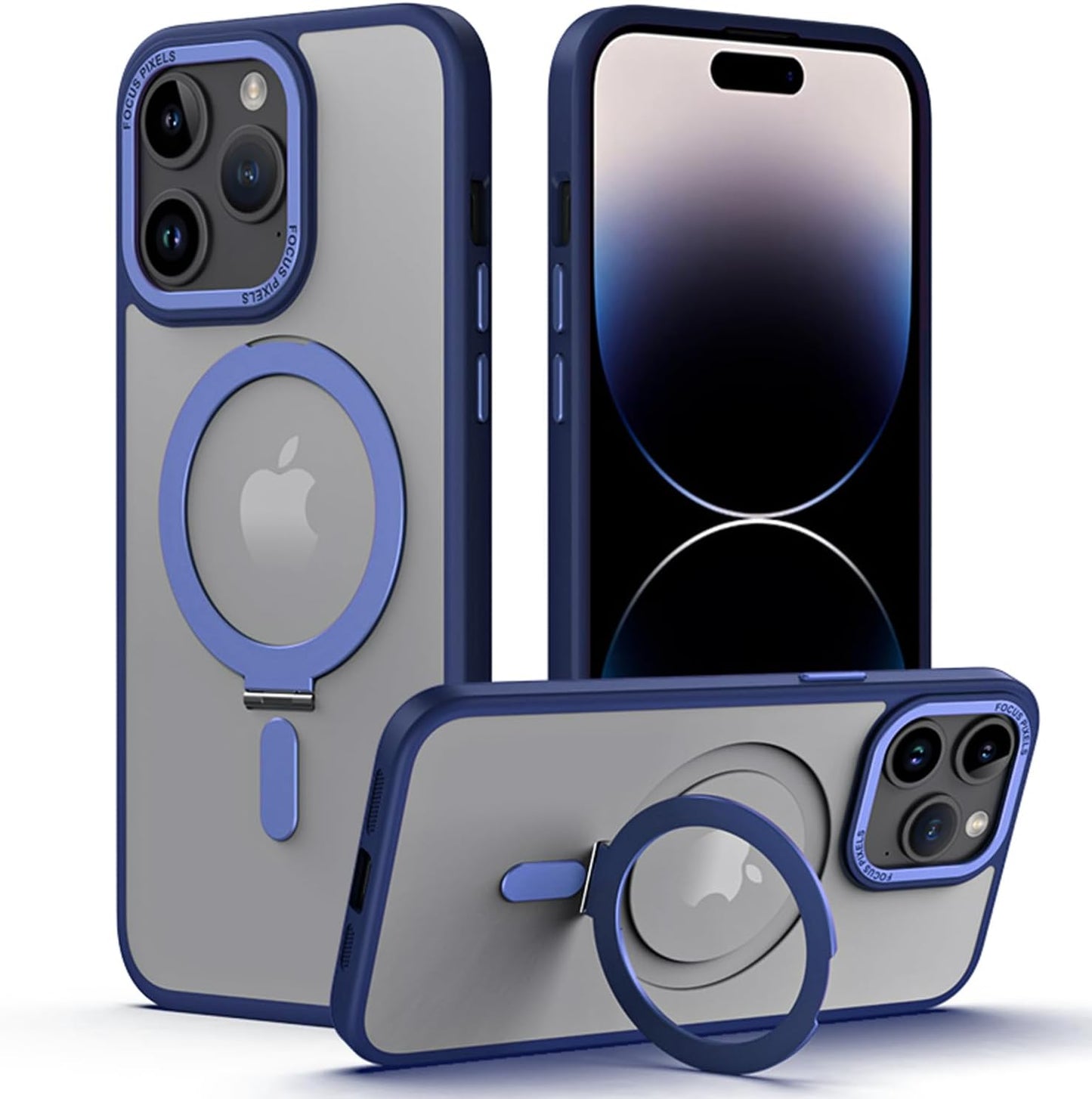 [Fusion Armour Ring] Premium Tough Protective Magnetic Ring Kickstand Case, MagSafe Case for iPhone 15 Pro Max 6.7"
